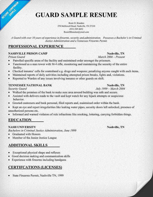 tour guide resume cover letter