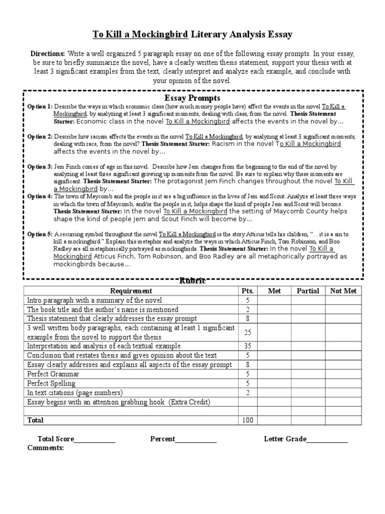 to kill a mockingbird study guide pdf