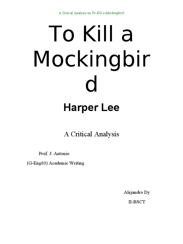 to kill a mockingbird study guide pdf